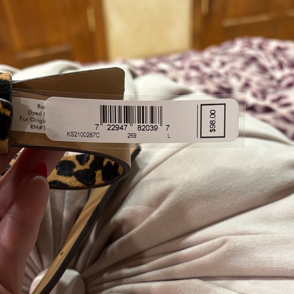 NWT Kate Spade Animal Print Bow Belt - Picture 2 of 9